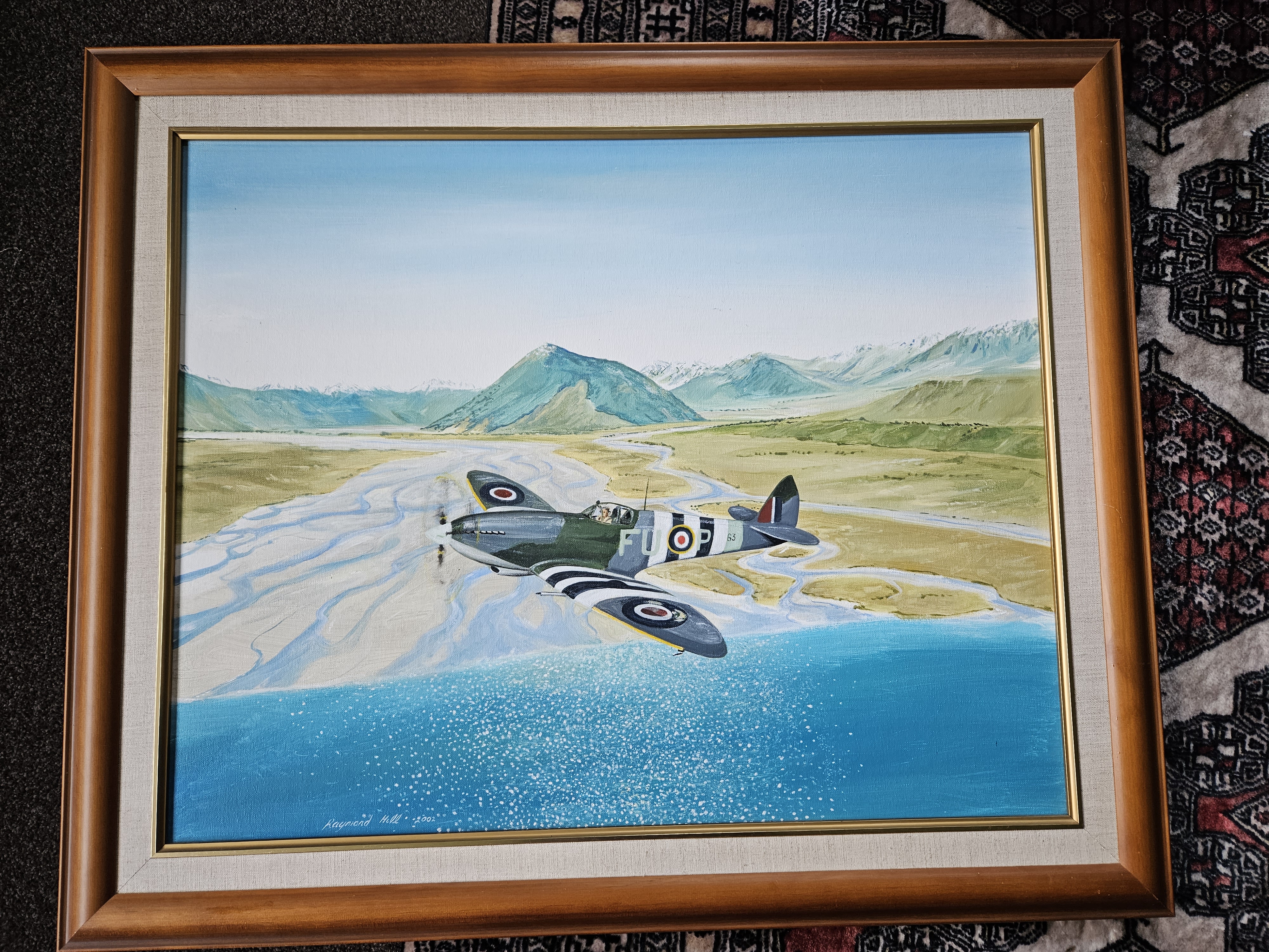 Spitfire over the Dart river