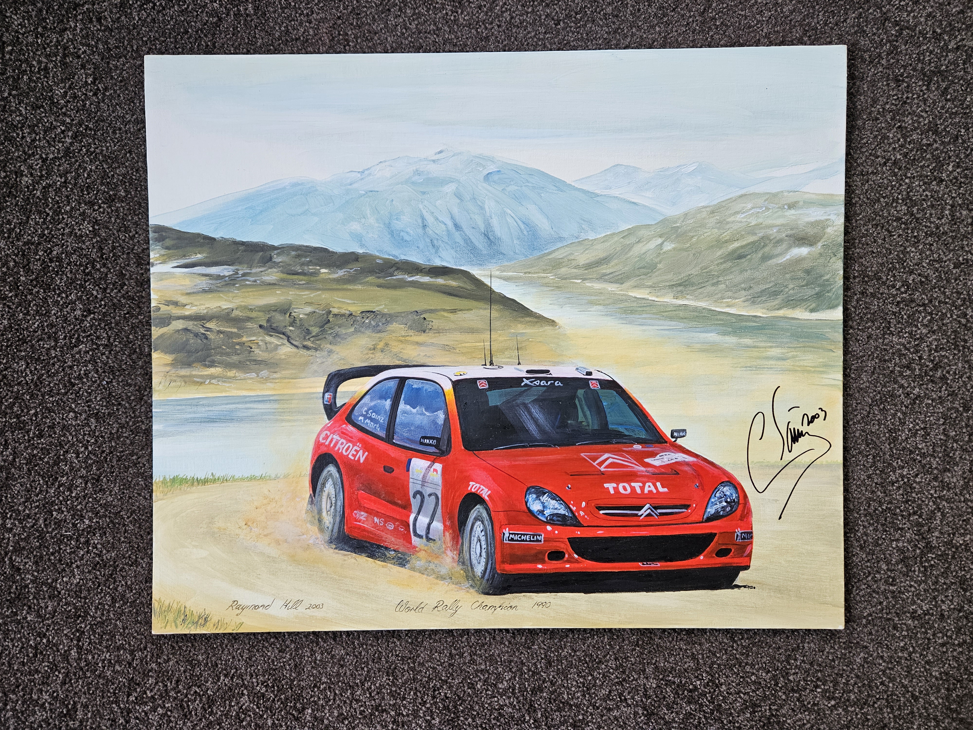 Signed by Carlos Sainz