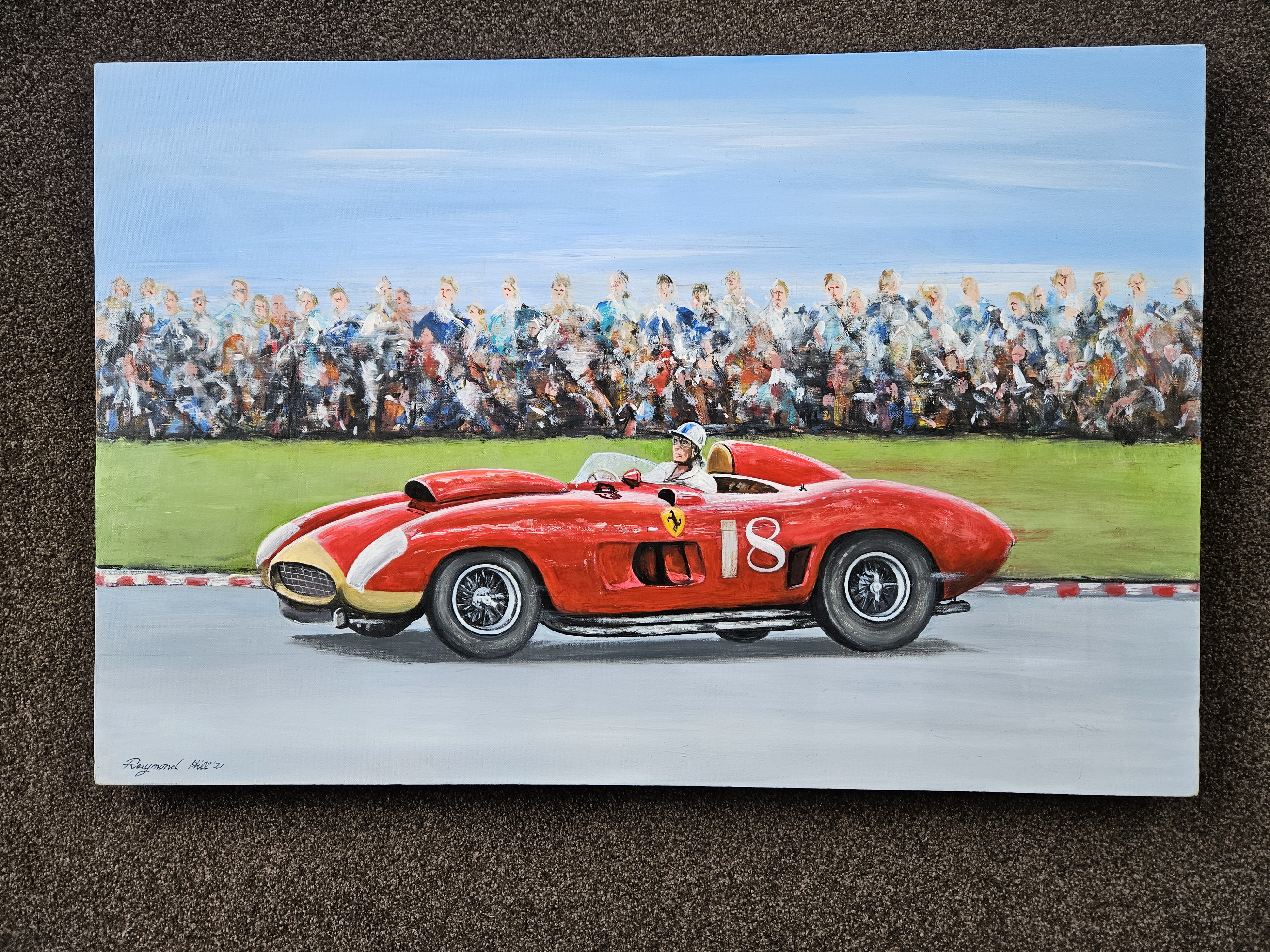 Carroll Shelby racing Ferrari 