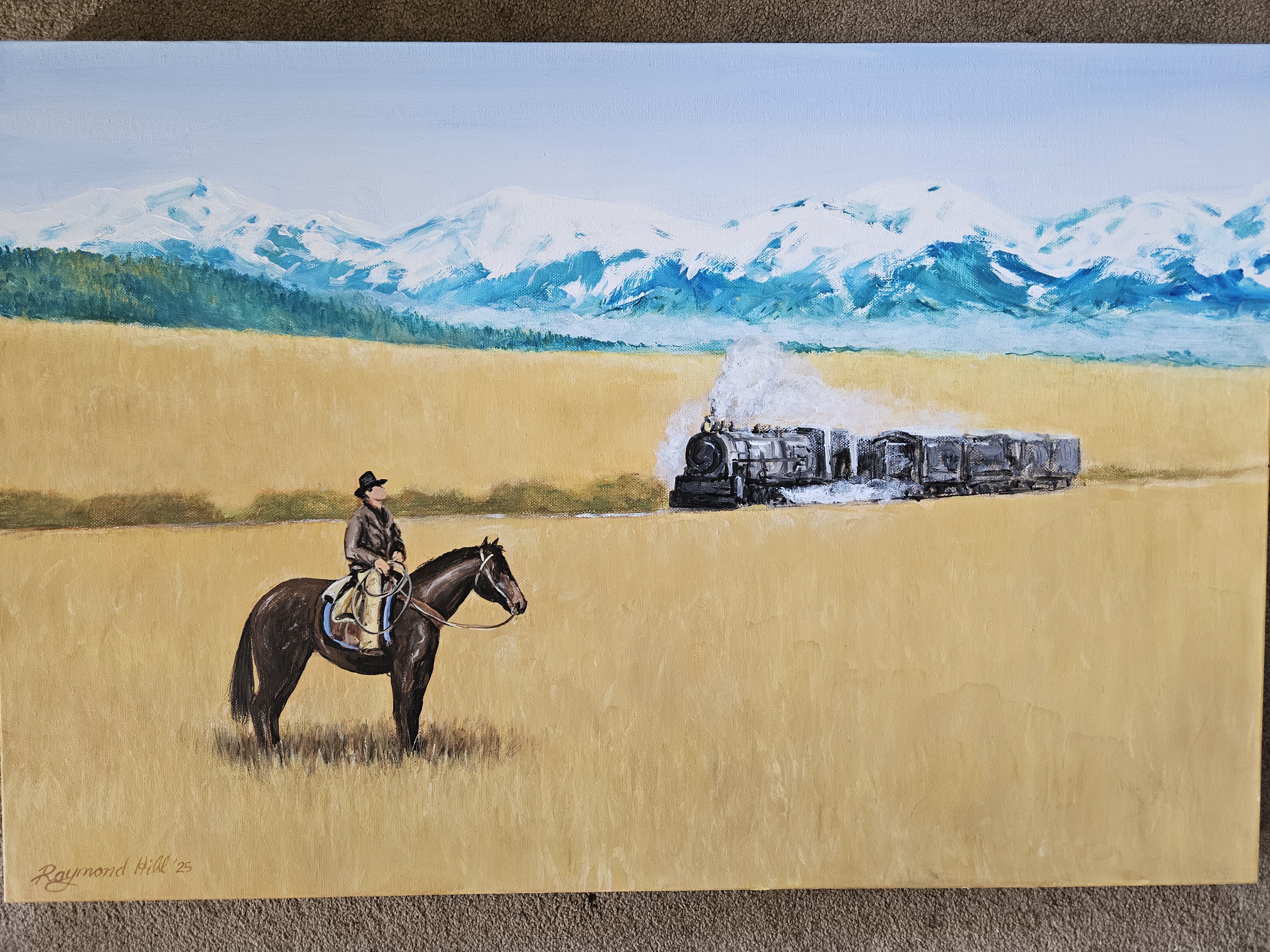 Waiting for the train